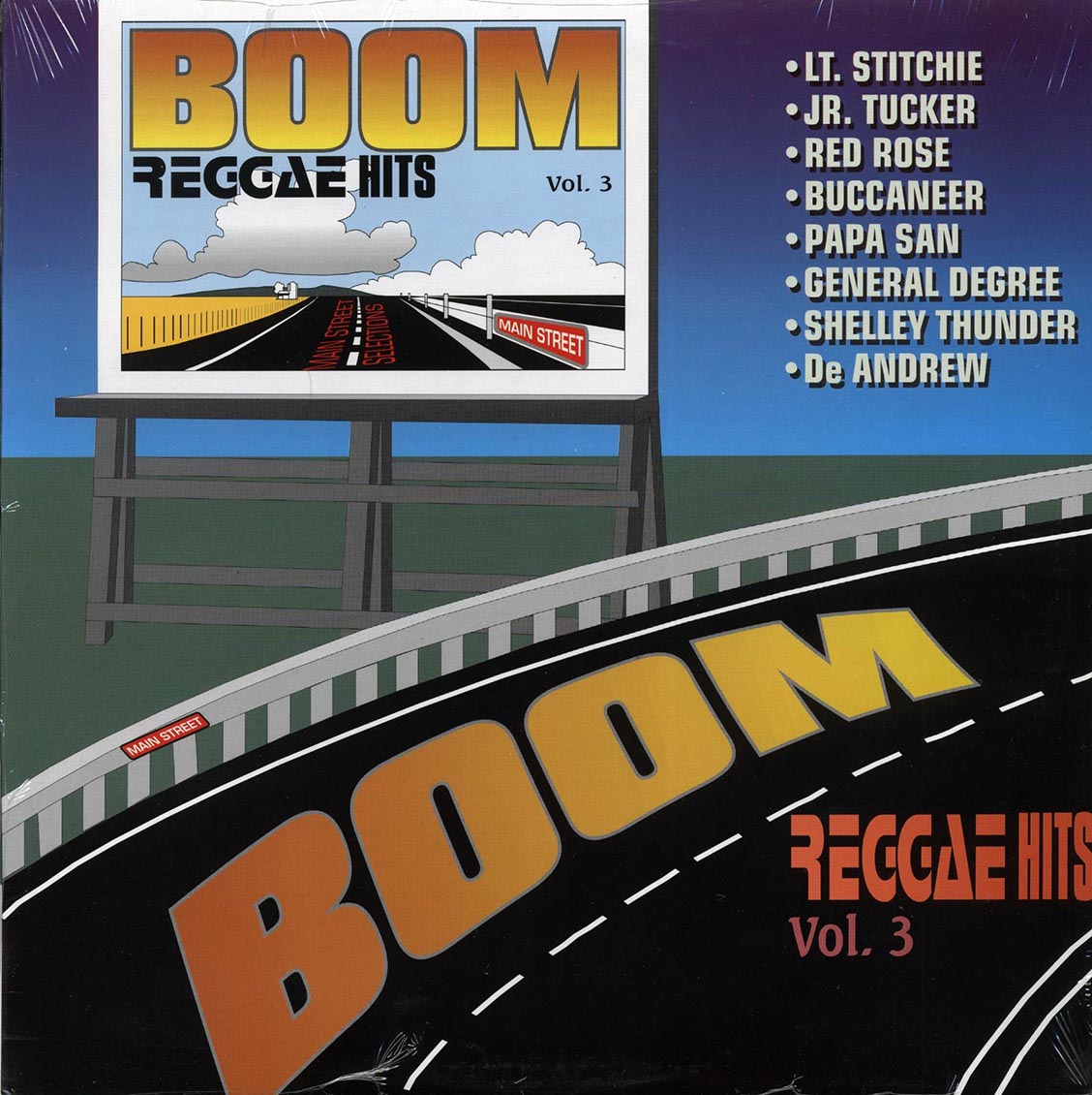 Papa San, Shelly Thunder, Red Rose, Lt. Stitchie, Etc. - Boom Reggae Hits Volume 3 (orig. press) Vinyl Record