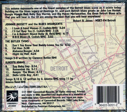 Johnnie Bassett, The Butler Twins, Alberta Adams - Blues Across America: The Detroit Scene Music CD