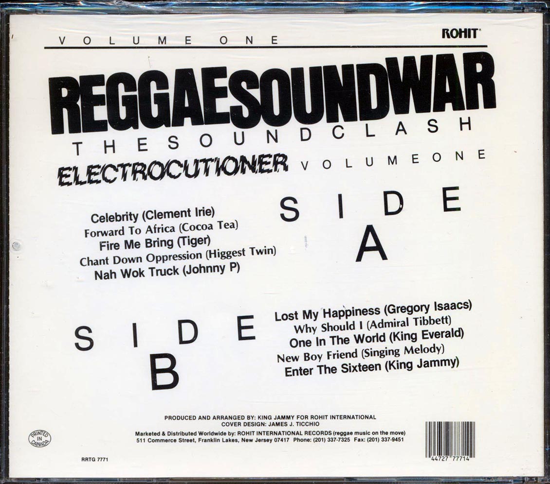 Clement Irie, Tiger, Cocoa Tea, King Everald, King Jammy, Etc. - Reggae Sound War The Soundclash: Electrocutioner Volume 1 Music CD