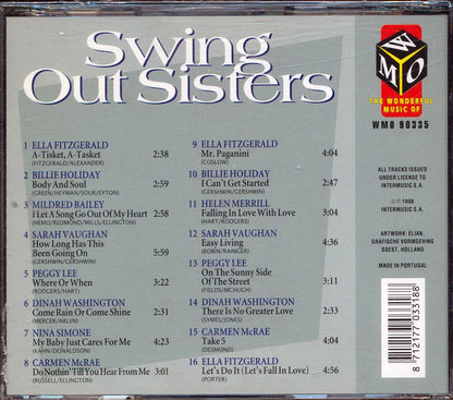 Ella Fitzgerald, Billie Holiday, Mildred Bailey, Peggy Lee, Etc. - Swing Out Sisters: Ladies Of Jazz Music CD