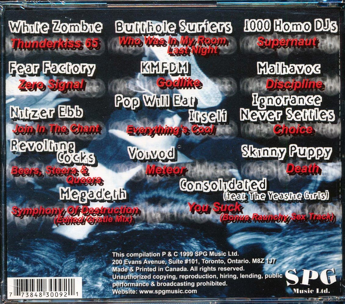 Butthole Surfers, White Zombie, Megadeth, Etc. - Moshpot Madness Music CD