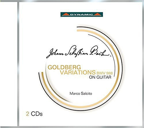 the album cover for Bach / Salcito - Goldberg Variations for Guitar