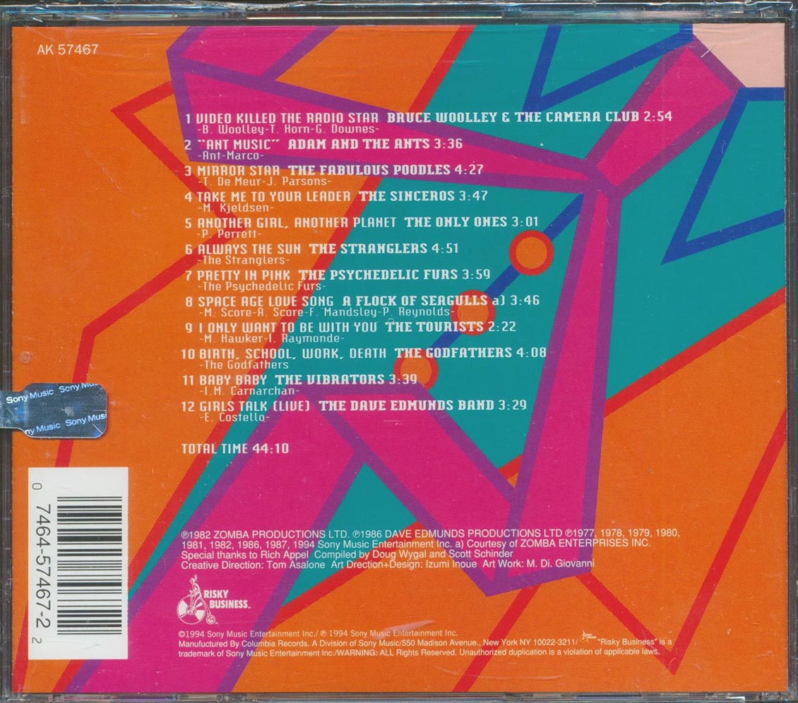 Adam & The Ants, The Psychedelic Furs, A Flock Of Seagulls, Etc. - Big Hits, Skinny Ties: New Wave In The UK Music CD