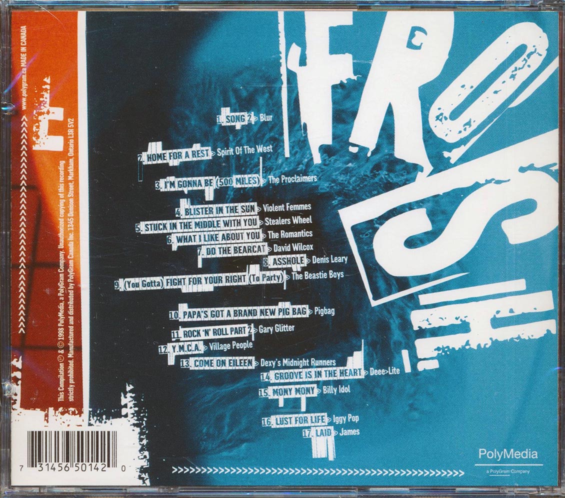 Blur, Iggy Pop, Violent Femmes, The Beatsie Boys, Etc. - Frosh: The Unofficial Soundtrack To Higher Lerning Music CD