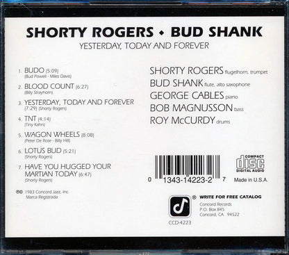 Shorty Rogers, Bud Shank - Yesterday, Today And Forever Music CD