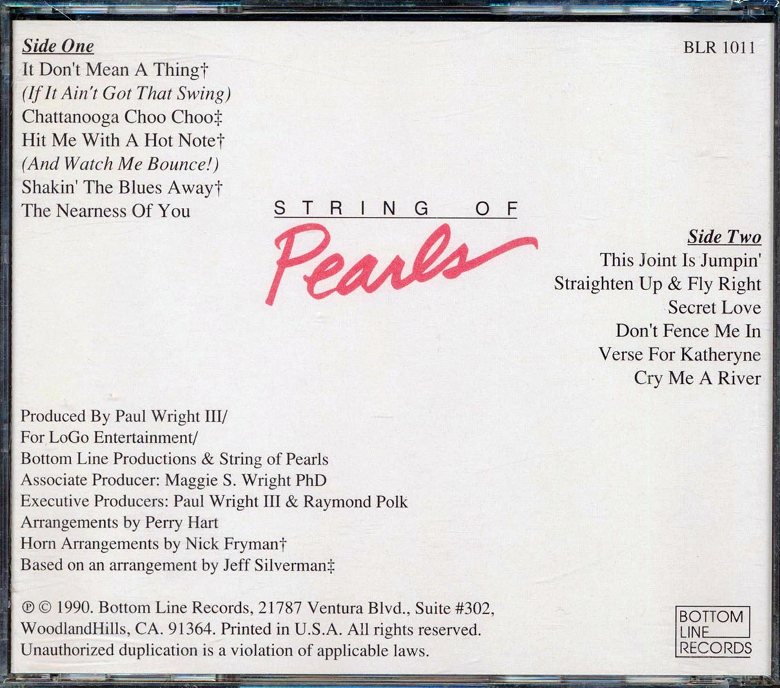 String Of Pearls - String Of Pearls Music CD