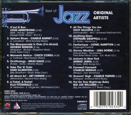 Louis Armstrong, Dizzie Gillespie, Art Farmer, Etc. - Best Of Jazz Music CD