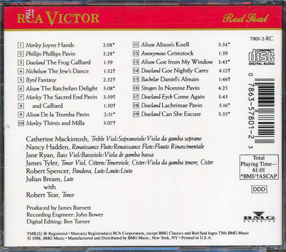 The Julian Bream Consort - Fantasies, Ayers And Dances Music CD