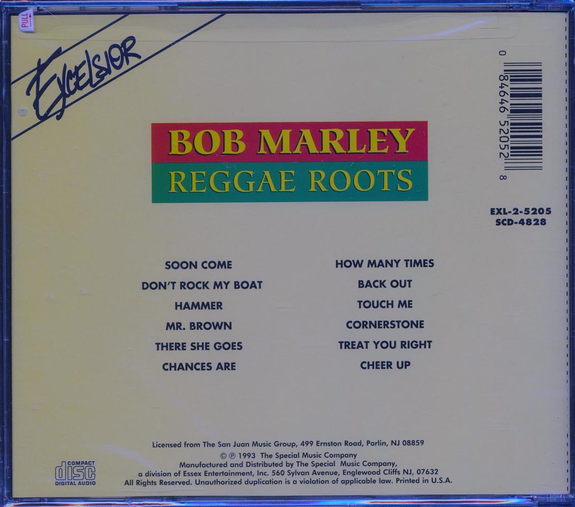 Bob Marley - Reggae Roots Music CD