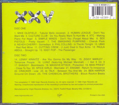 XTC, Human League, Culture Club, Iggy Pop, Mike Oldfield, Etc. - First Generation: Twenty Five Years Of Virgin Records (25 tracks) (2xCD) Music CD