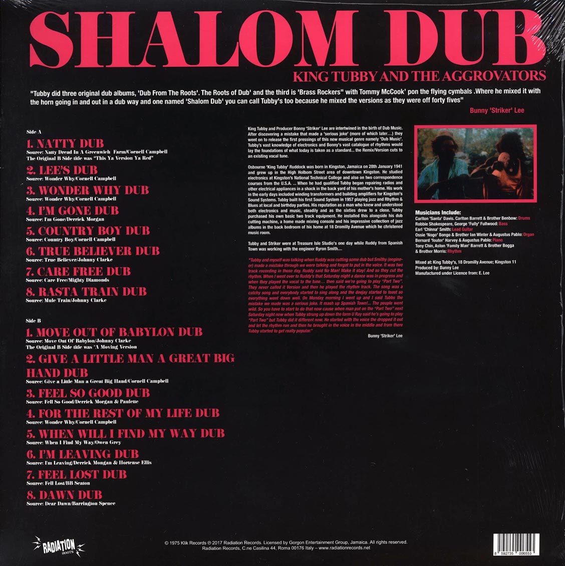 King Tubby - Shalom Dub Vinyl Record