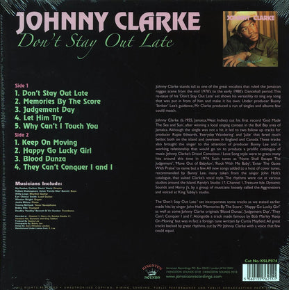 Johnny Clarke - Don't Stay Out Late (180g) Vinyl Record