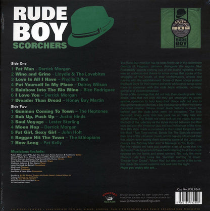 Phyllis Dillon, Lester Sterling, Rico Rodriguez, The Heptones, Etc. - Rude Boy Scorchers (180g) Vinyl Record