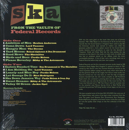 Don Drummond, The Skatalites, Lord Tanamo, Etc. - Ska From The Vaults Of Federal Records (180g) Vinyl Record