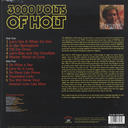 John Holt - 3000 Volts Of Holt (180g) Vinyl Record
