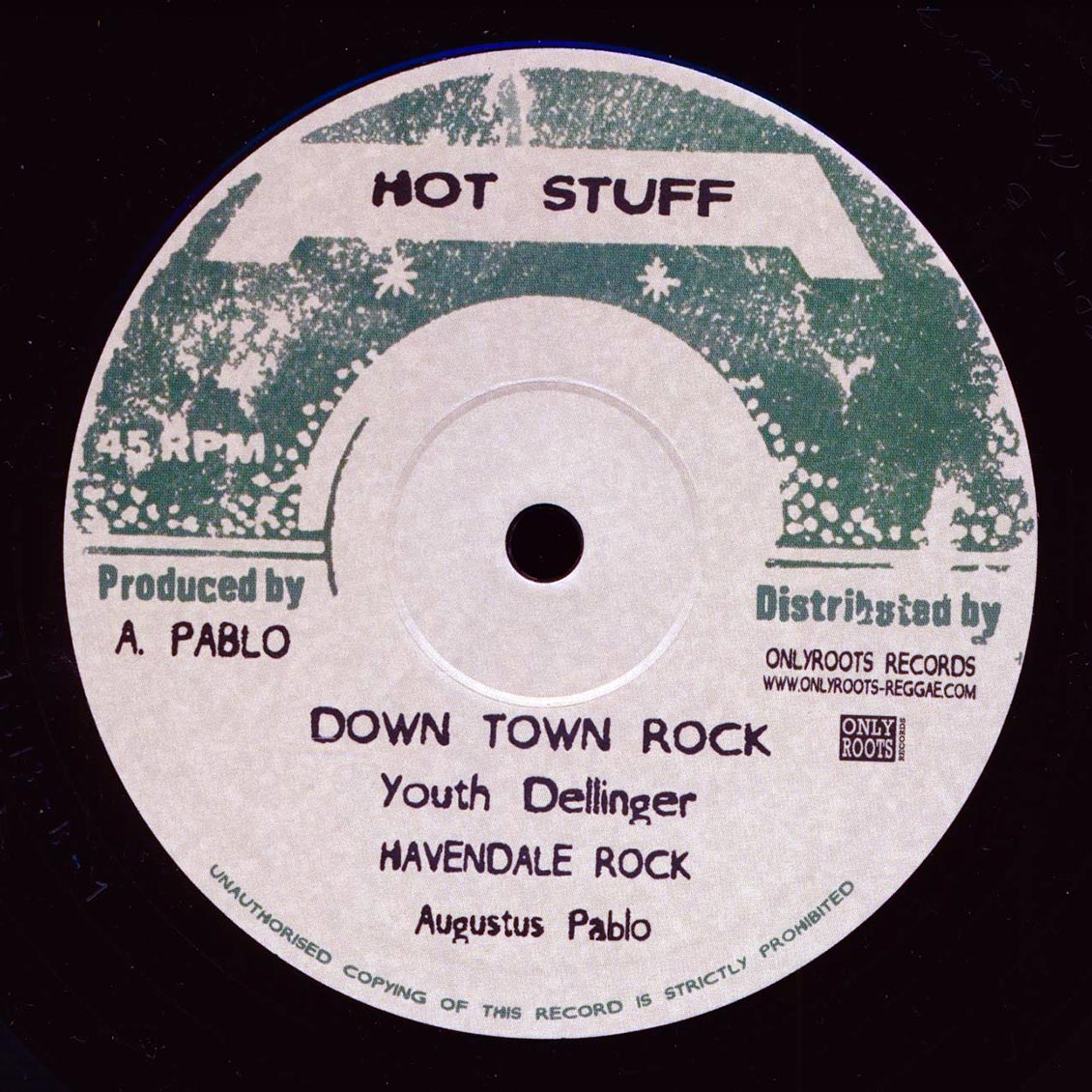 Augustus Pablo - Skanking Easy; Augustus Pablo - Skank Version  /  Dillinger - Down Town Rock; Augustus Pablo - Havendale Rock 10" Vinyl Record