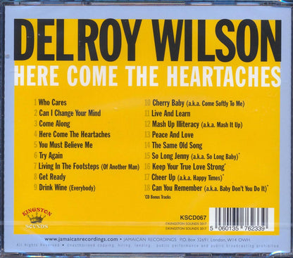 Delroy Wilson - Here Comes The Heartaches Music CD