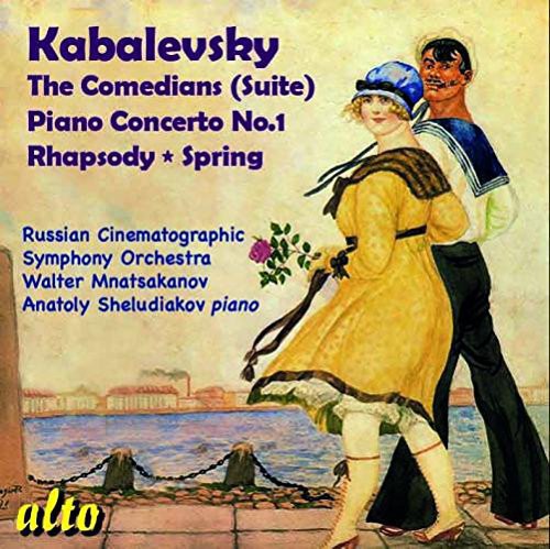 the album cover for Kabalevsky / Russian Cinematographic Sym Orch - Comedians / Piano Concert