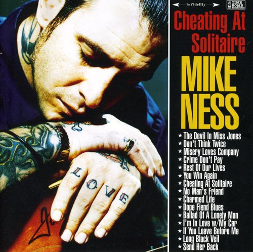 the album cover for Mike Ness - Cheating at Solitaire