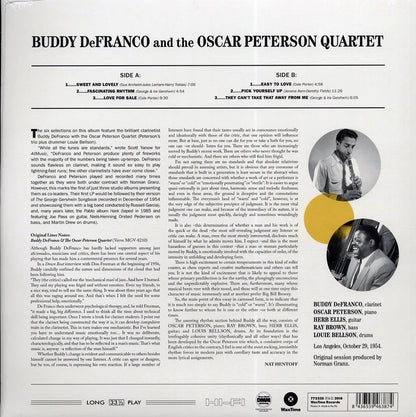 Buddy DeFranco & Oscar Peterson Quartet - Buddy DeFranco & Oscar Peterson Quartet (ltd. ed.) (180g) (remastered) Vinyl Record