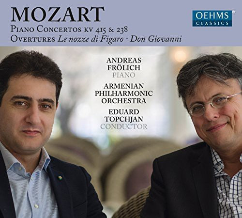 the album cover for Mozart / Frolich / Topchjan - Pno Cons & Overtures