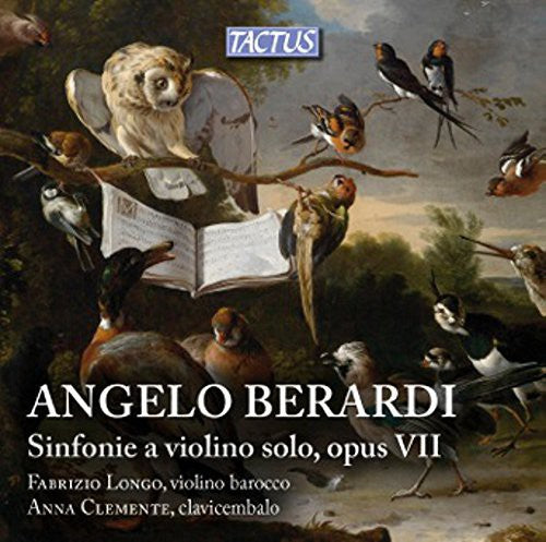 the album cover for Berardi / Longo / Clemente - Sinfonie for Violin Book I Opus Vii