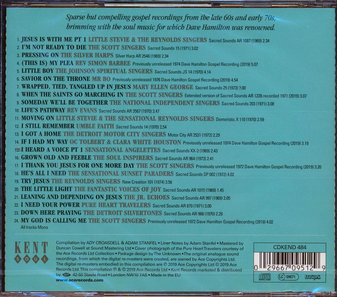 Jr. Echoes, The Scott Singers, The Detroit Silvertones, Etc. - Sacred Sounds: Dave Hamilton's Raw Detroit Gospel 1969-1974 (24 tracks) (incl. large booklet) (remastered) Music CD