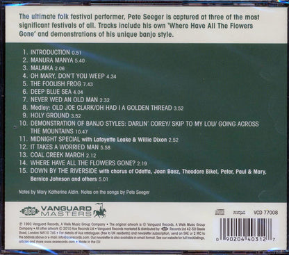 Pete Seeger Live At Newport Newport Folk Festival Classics remastered Music CD