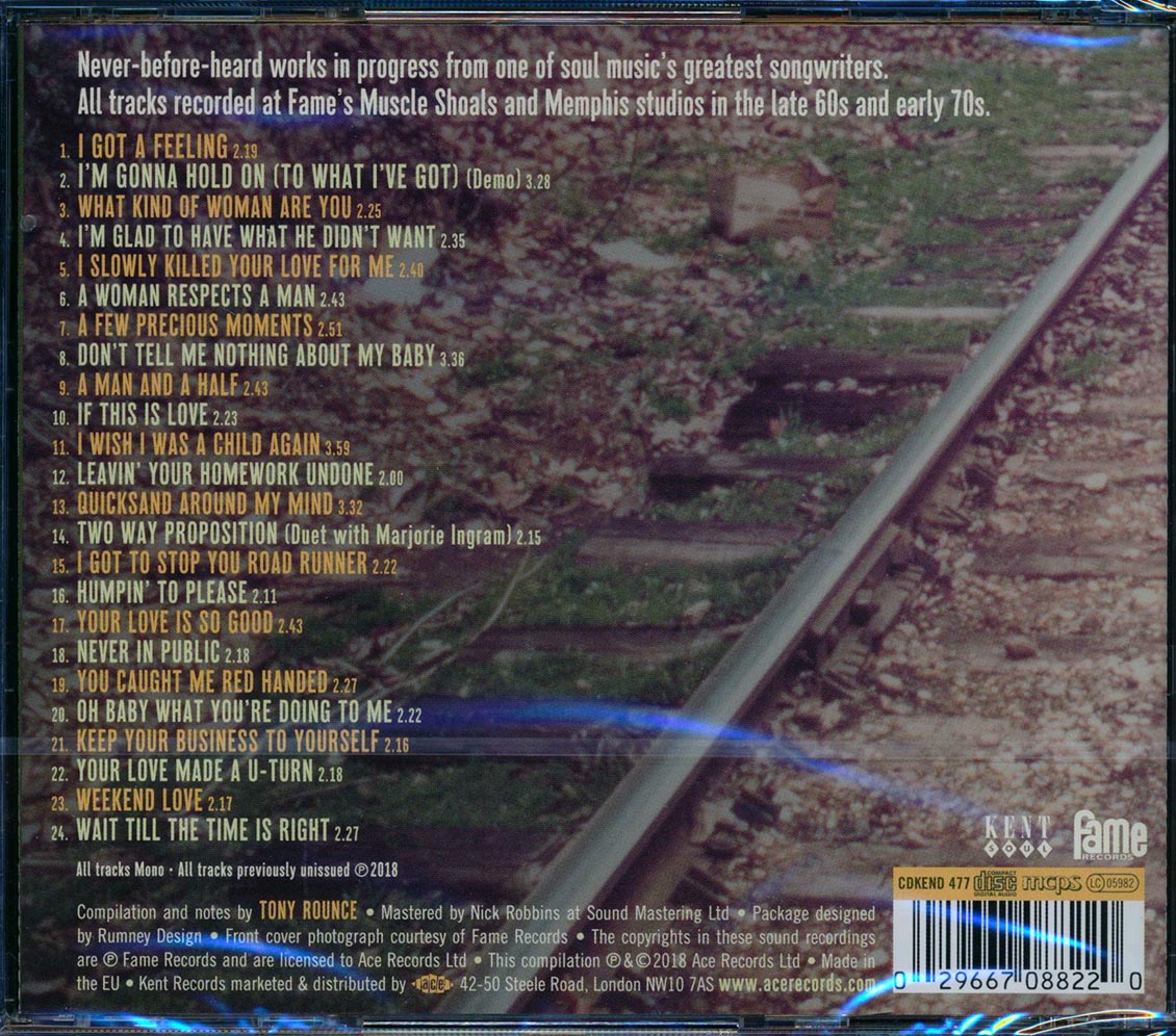 George Jackson - Leavin' Your Homework Undone: In The Studio With George Jackson 1968-71 (24 tracks) (remastered) Music CD