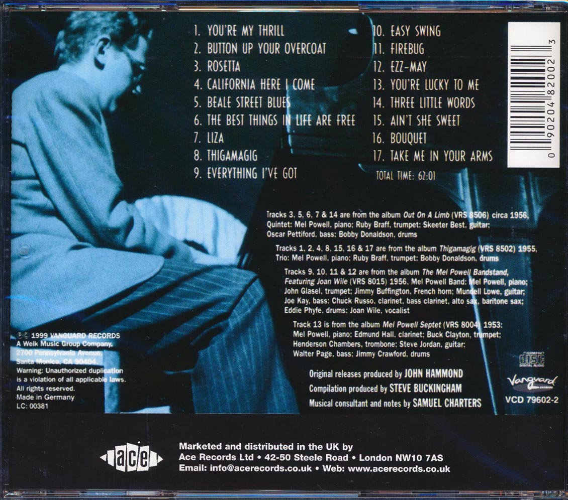 Mel Powell - The Best Things In Life (incl. large booklet) (remastered) Music CD