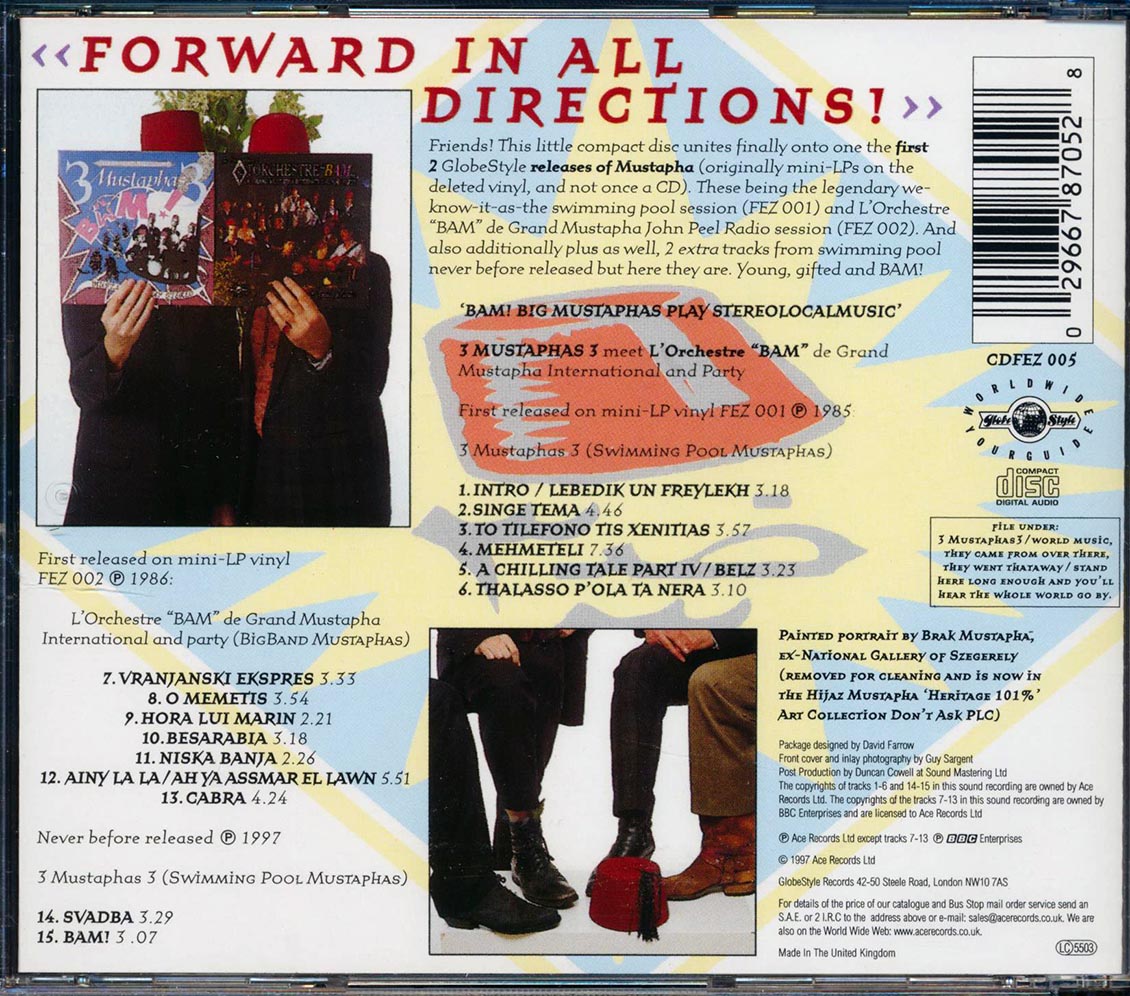 3 Mustaphas 3 - Bam! Big Mustaphas Play Stereolocalmusic (incl. large booklet) (remastered) Music CD