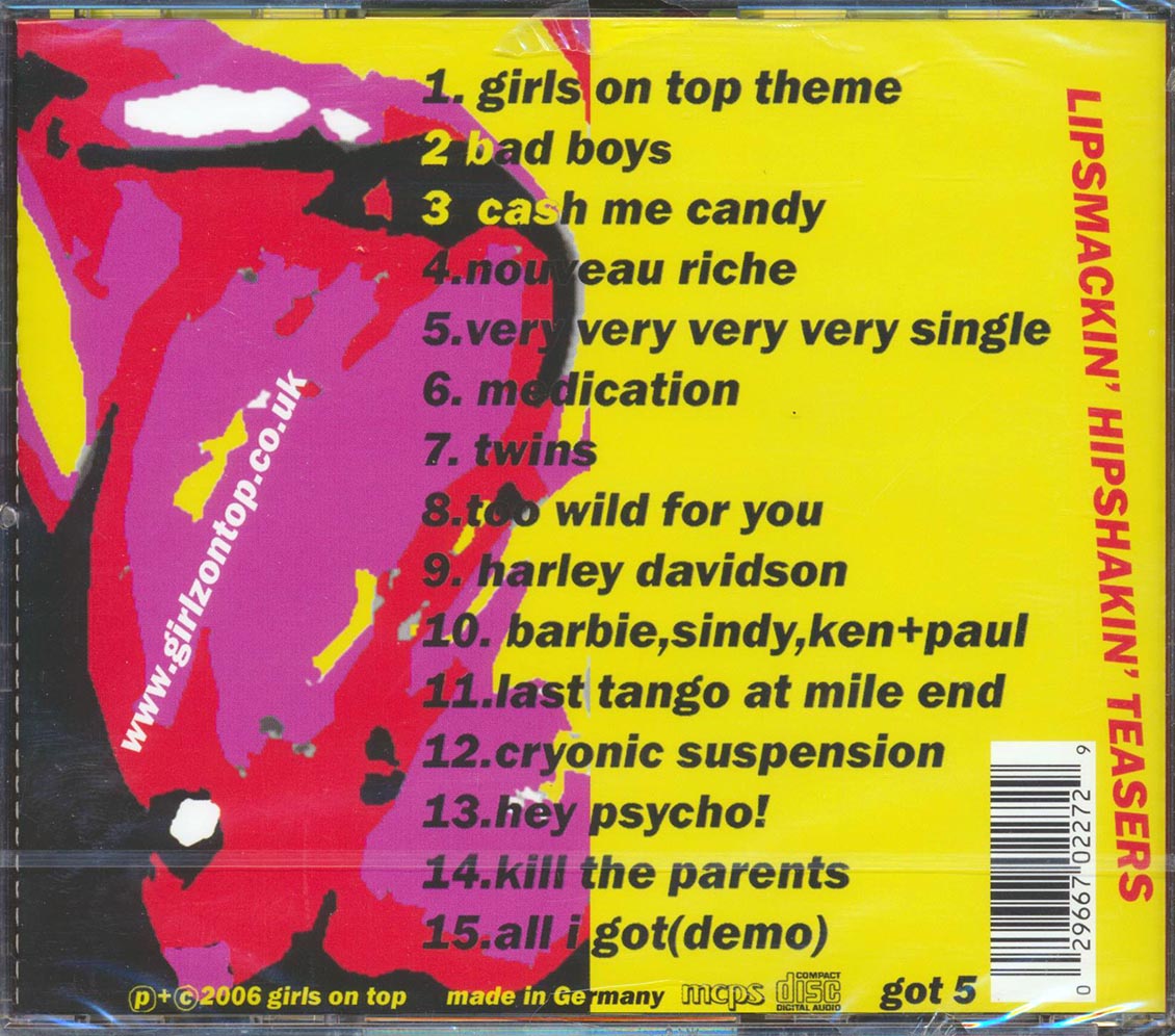 Girls On Top - A Taste Of Cyanide Music CD