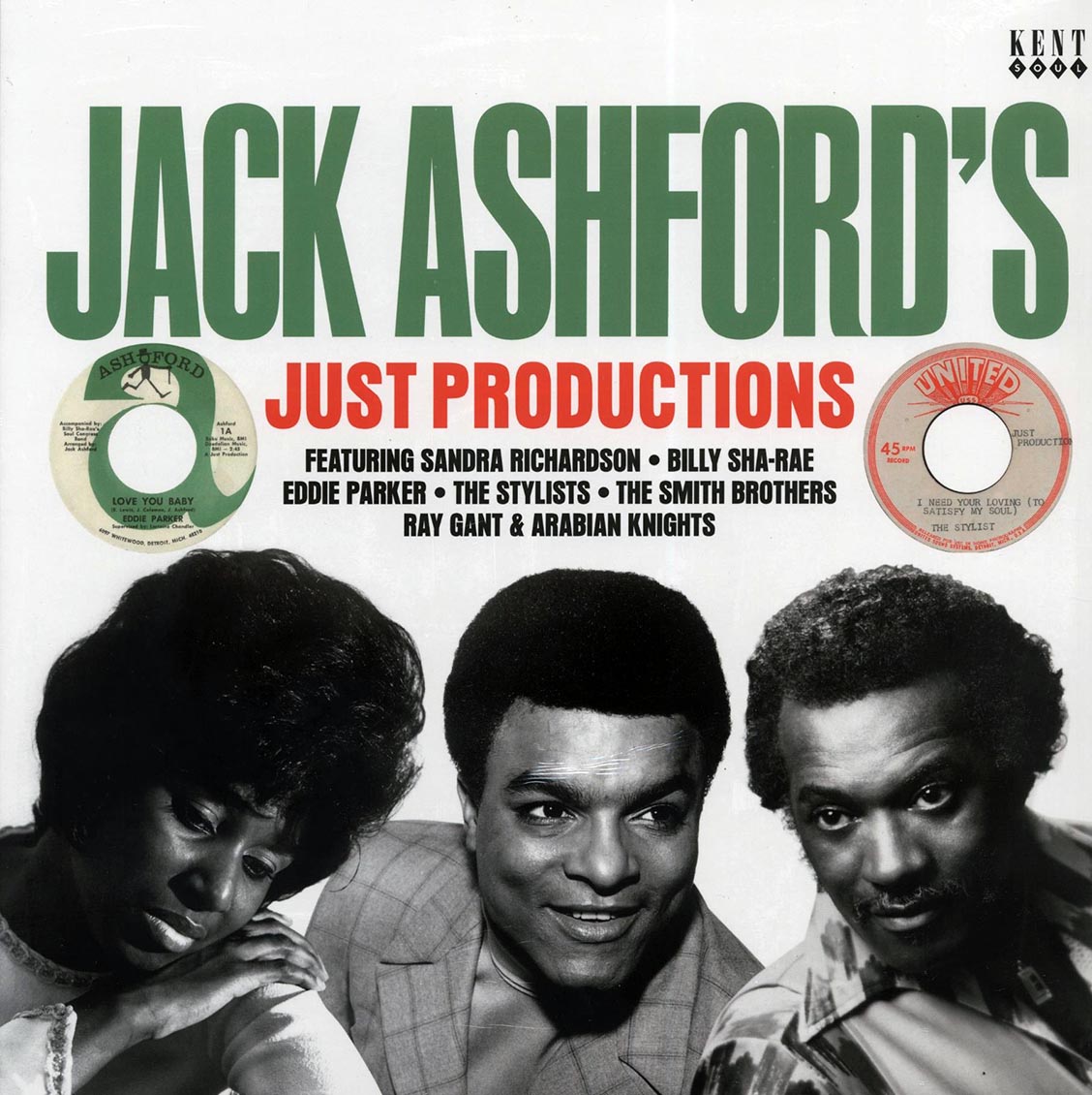 Sandra Richardson, Billy Sha-rae, Eddie Parker, Etc. - Jack Ashdord's Just Productions Vinyl Record