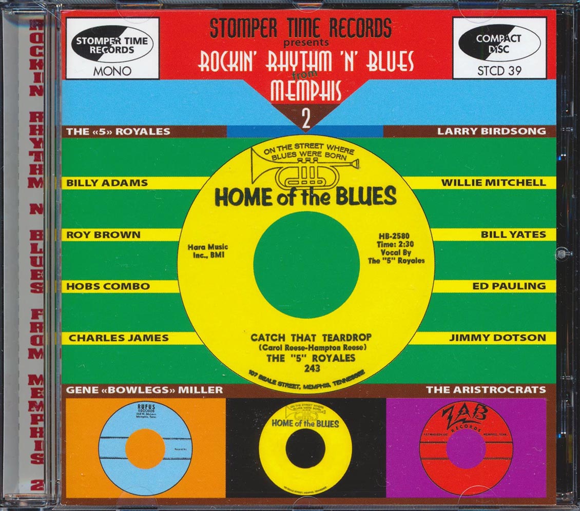 Bill Yates, Billy Adams, Roy Brown, Etc. - Rockin' Rhythm 'N' Blues From Memphis Volume 2 (31 tracks) (incl. large booklet) (remastered) Music CD