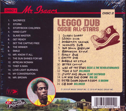 Gregory Isaacs, Ossie All Stars - Mr. Isaacs + Leggo Dub (32 tracks) (+bonus tracks) (2xCD) (deluxe 3-fold digipak) Music CD