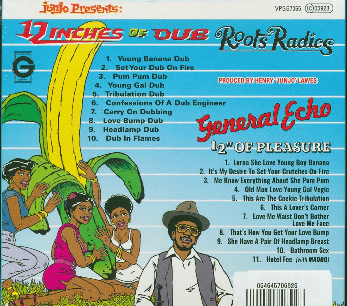 The Roots Radics, General Echo - Junjo Presents 12 Inches Of Dub + 12 Inches Of Pleasure (21 tracks) (2xCD) (deluxe 3-fold digipak) Music CD