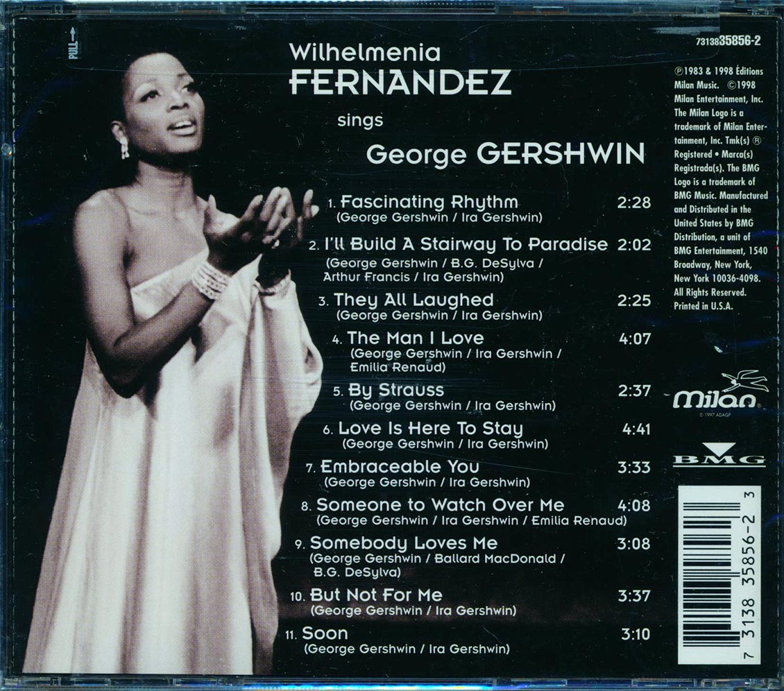 Wilhelmenia Fernandez - Sings George Gershwin Music CD