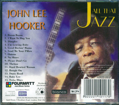 John Lee Hooker - All That Jazz Music CD