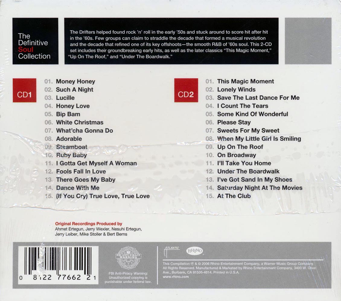 The Drifters - The Definitive Soul Collection (30 tracks) (2xCD) (incl. large booklet) (marked/ltd stock) Music CD
