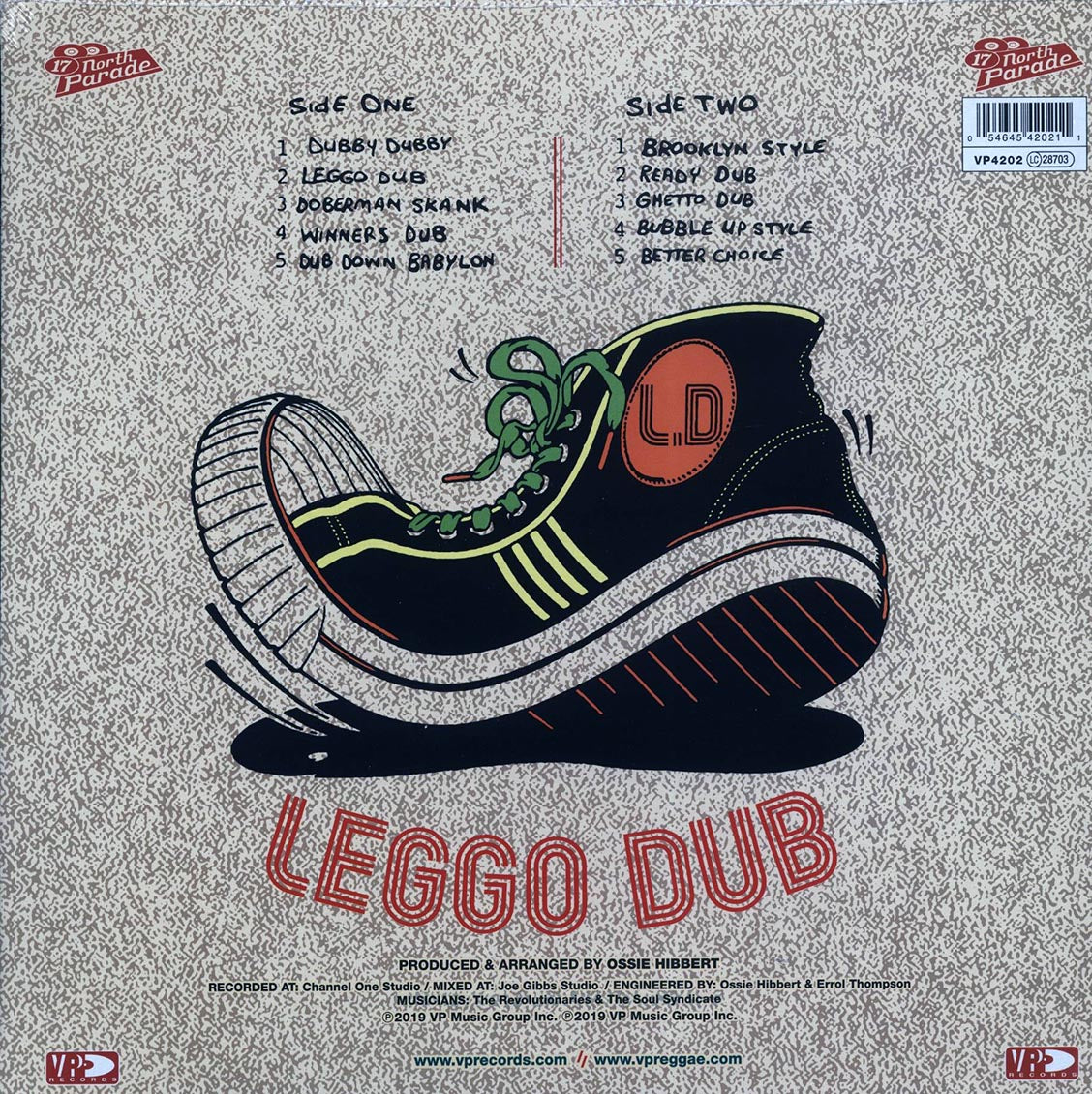 Ossie All-stars - Leggo Dub Vinyl Record