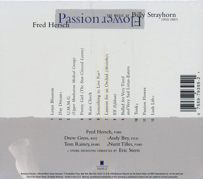 Fred Hersch - Passion Flower: Fred Hersch Plays Billy Strayhorn Music CD