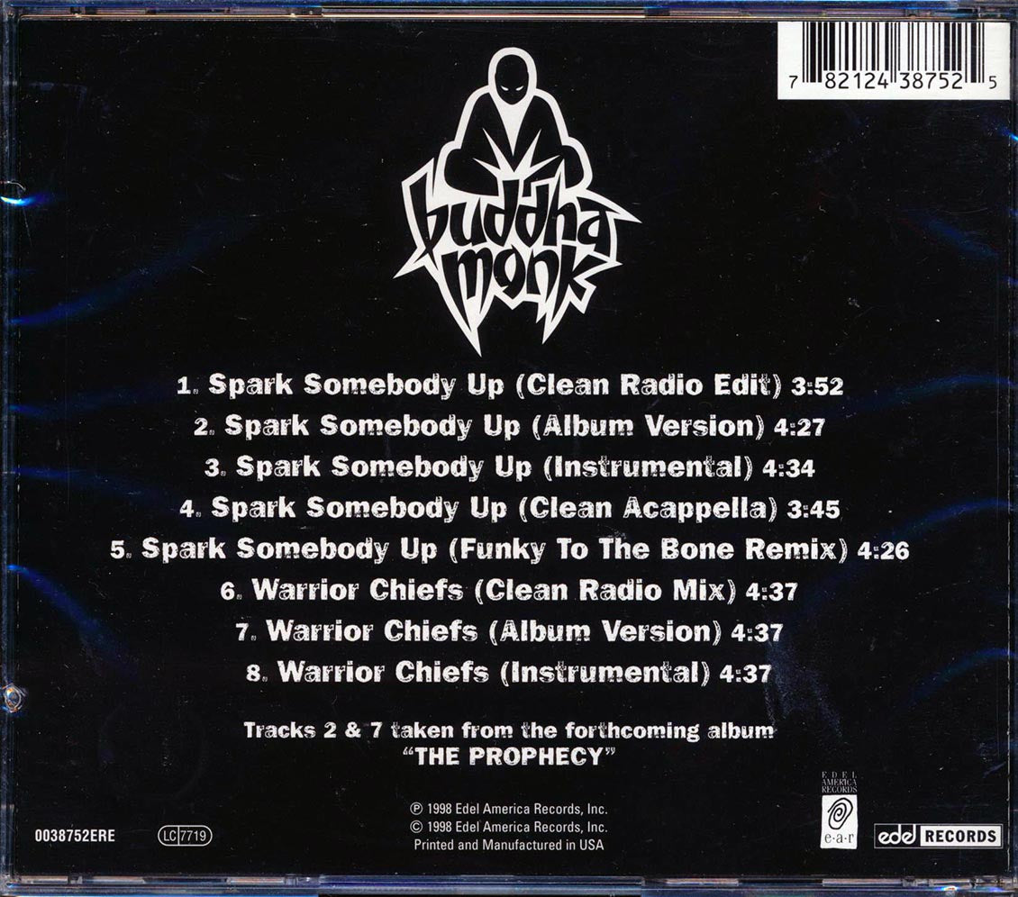 Buddha Monk - Spark Somebody Up Music CD