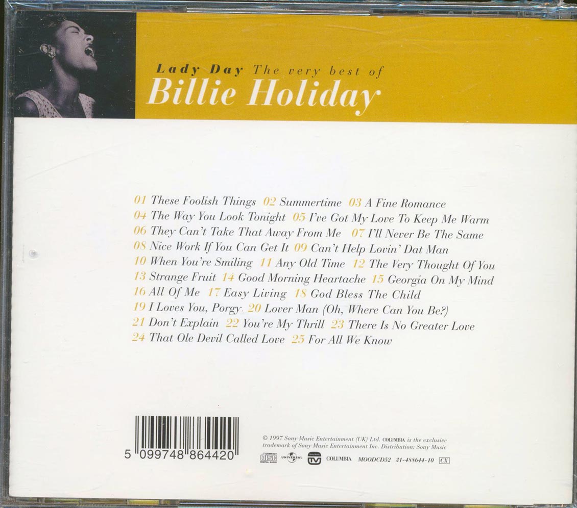 Billie Holiday - Lady Day: The Very Best Of (23 tracks) Music CD