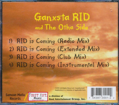 Ganxsta Rid & The Otha Side - Rid Is Coming (4 Tracks) Music CD