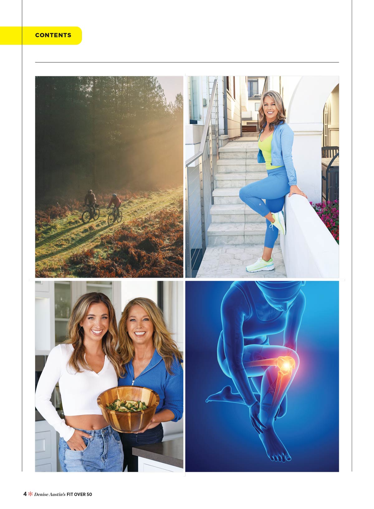 Denise Austin's Fit Over 50 - Spring 2026: Walk Off The Weight, Gear Up & Go, Step Into Shape, Small, Habits Lead To Big Results, Fuel Your Stride, Your Guide To A Restorative Meditation Walk & More!