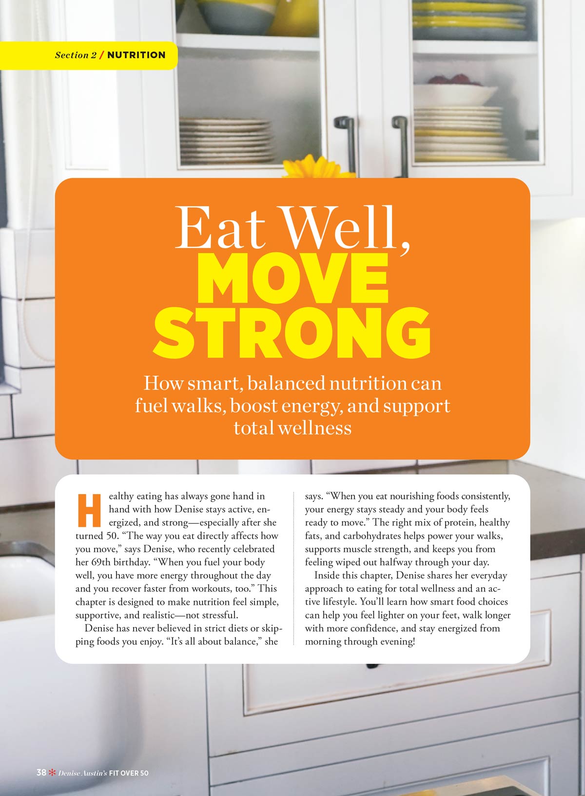 Denise Austin's Fit Over 50 - Spring 2026: Walk Off The Weight, Gear Up & Go, Step Into Shape, Small, Habits Lead To Big Results, Fuel Your Stride, Your Guide To A Restorative Meditation Walk & More!