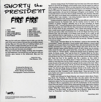 Shorty The President - Fire Fire Vinyl Record