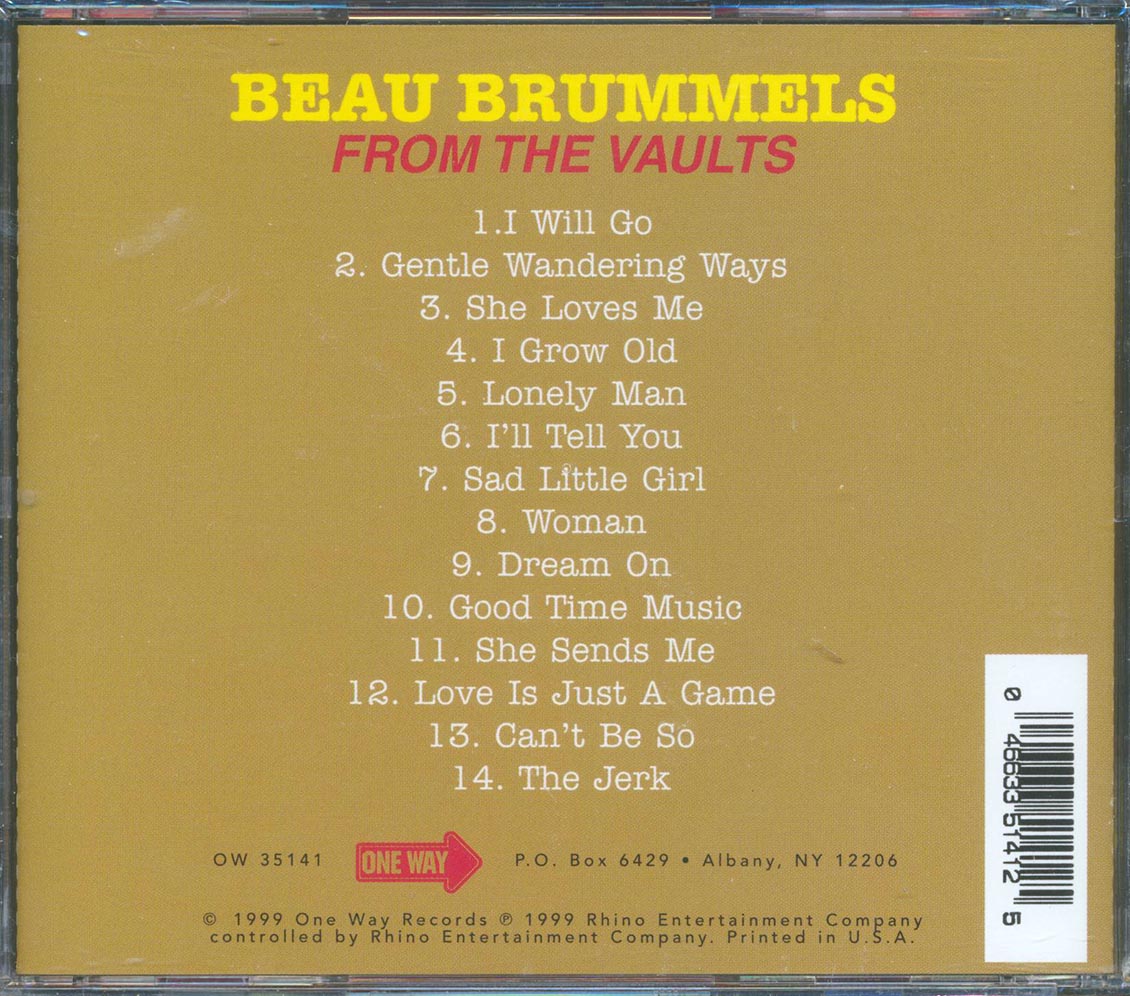 The Beau Brummels - From The Vaults Music CD