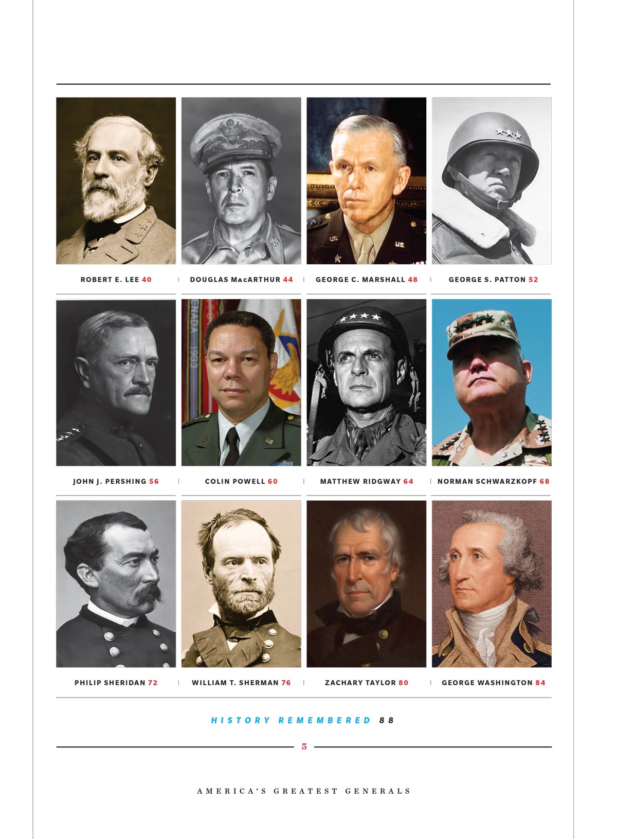 America's Greatest Generals - Leaders, Icons & Heroes: Dwight D. Eisenhower, Ulysses S. Grant, Colin Powell, Norman Schwarzkopf, George Washington, George S. Patton & More!