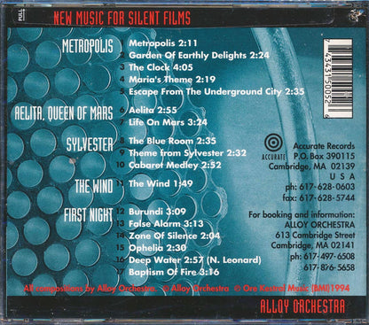 Alloy Orchestra - New Music For Silent Films (remastered) Music CD
